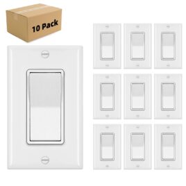 3 Way Decorator Paddle Rocker Light Switch 10 Pack