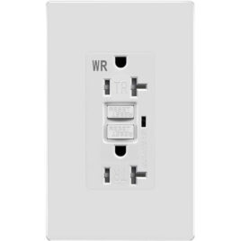 GFCI outlet 20A WR TR White